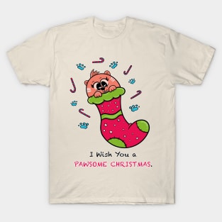 I wish You a Pawsome CHRISTMAS. T-Shirt